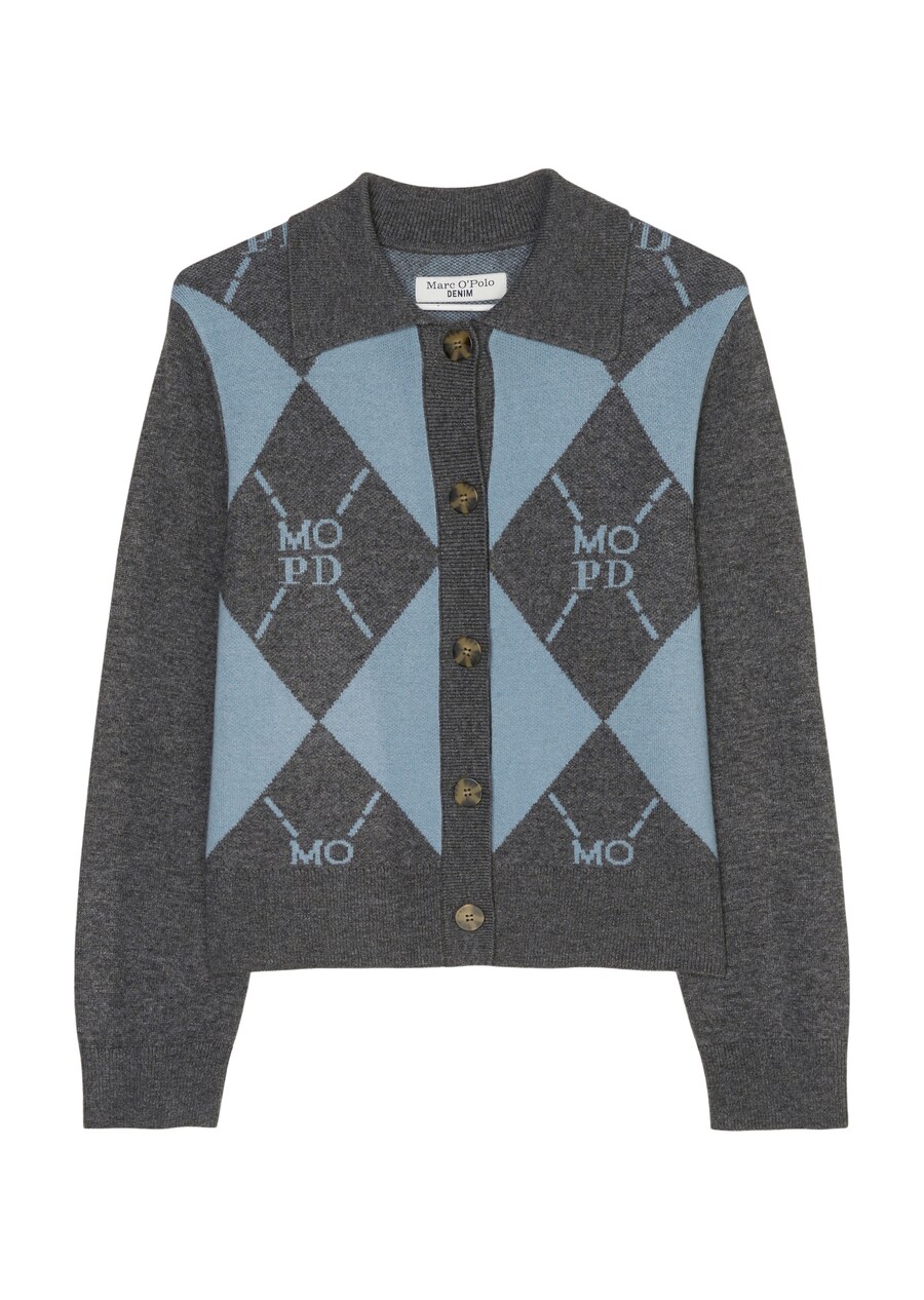 

Вязаный кардиган Marc O'Polo DENIM, цвет Blue/Grey
