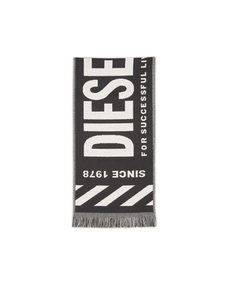 

Мужской шарф с логотипом Diesel, черный