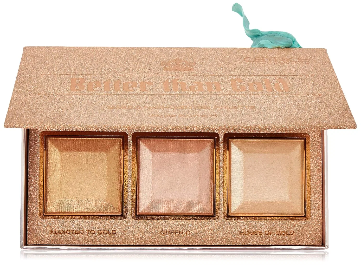 Палитра запеченных хайлайтеров Catrice Royal Party Better Than Gold Baked Highlighter Palette, золотой (13.5 г) Catrice