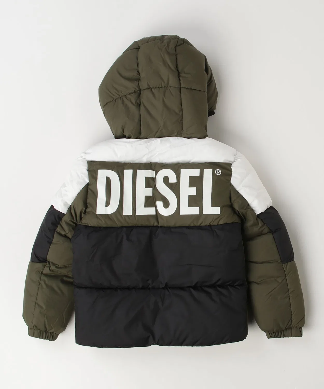 Детская куртка-пуховик Diesel с логотипом, красная — фото 2