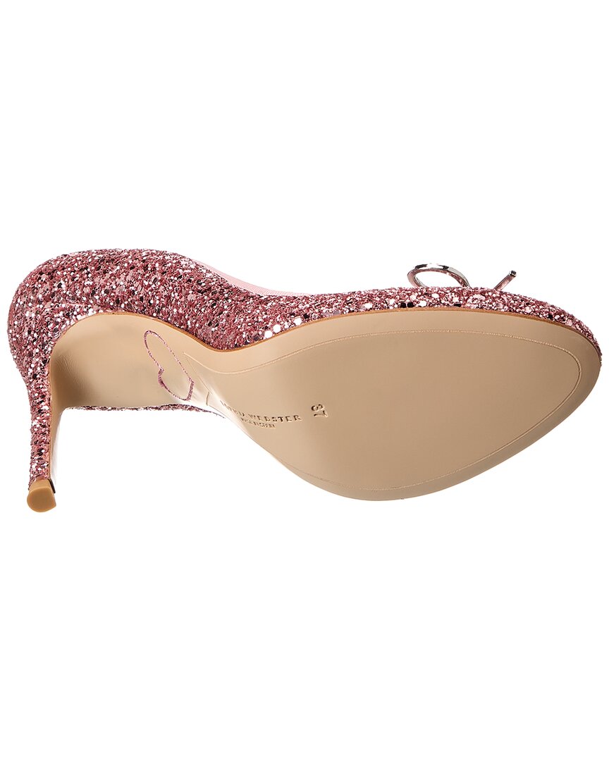 Туфли-лодочки Sophia Webster Pirouette Glitter, розовый — фото 4