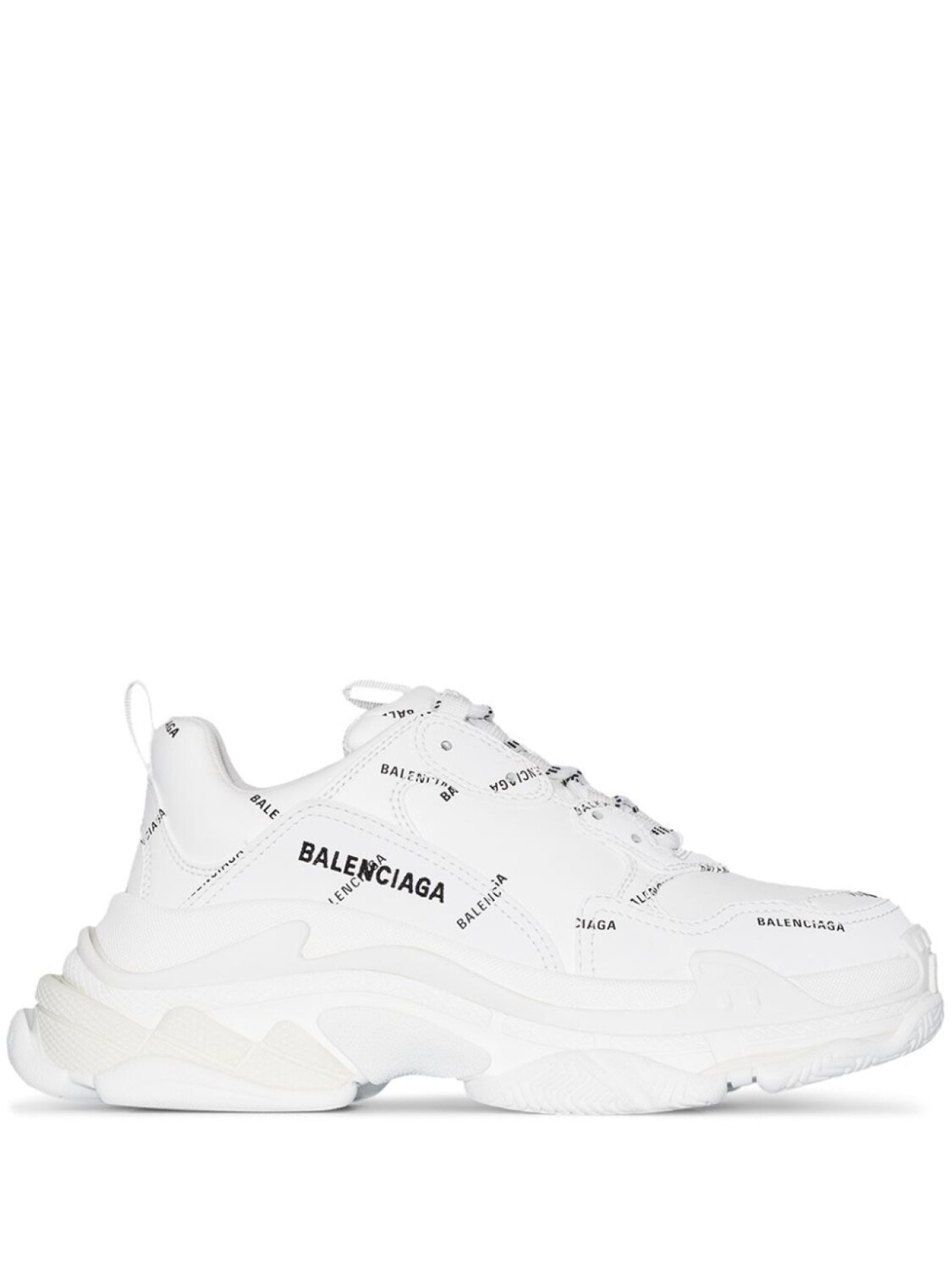 

Кроссовки Balenciaga Triple S With Logo, белый