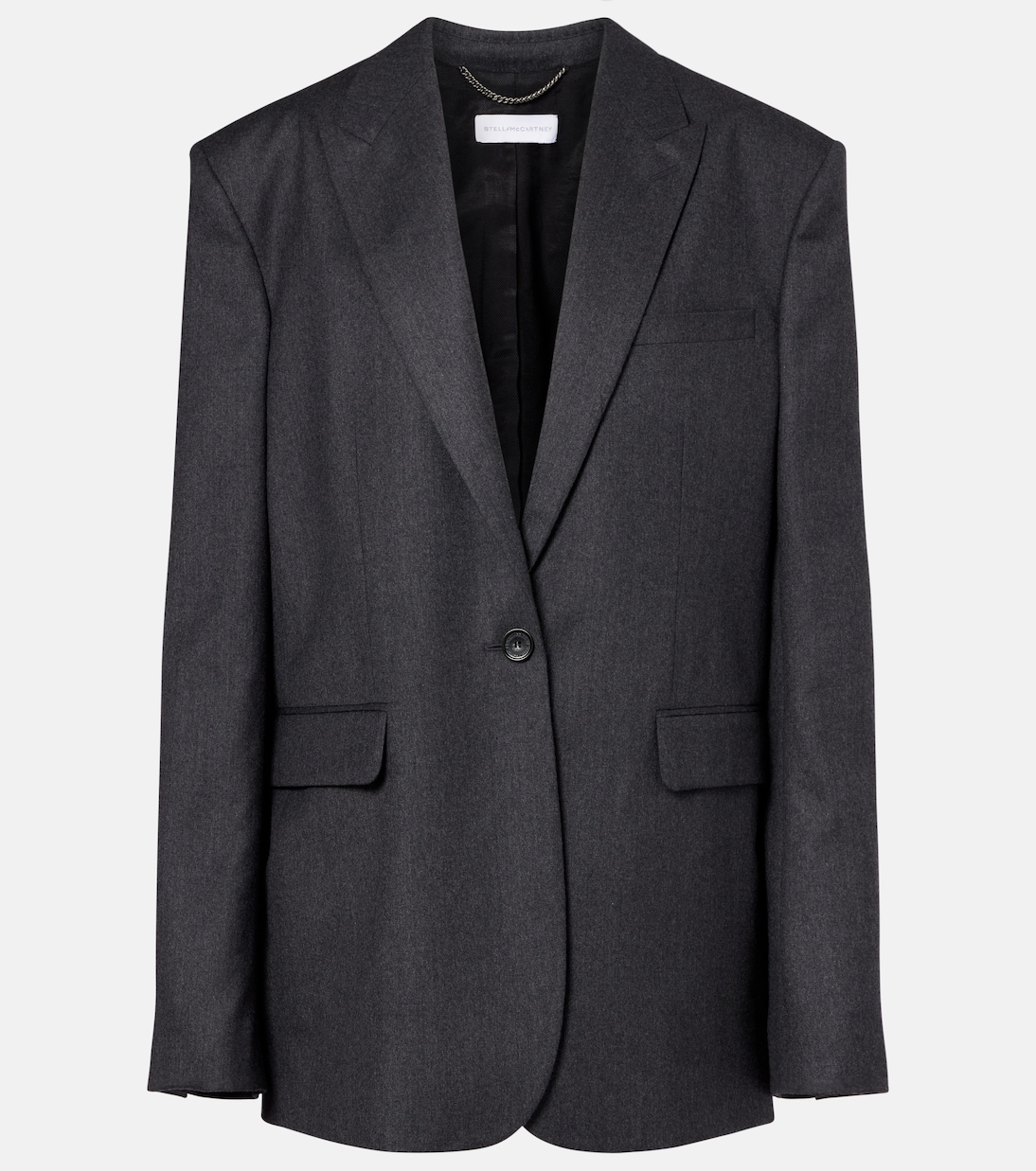 

Культовый шерстяной фланелевый блейзер Stella McCartney, Ash Grey