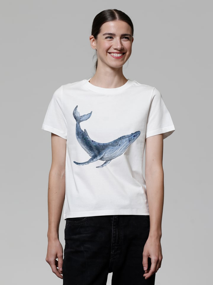 

Футболка с изображением кита Off-White wat Apparel, Белый, Футболка с изображением кита Off-White wat Apparel