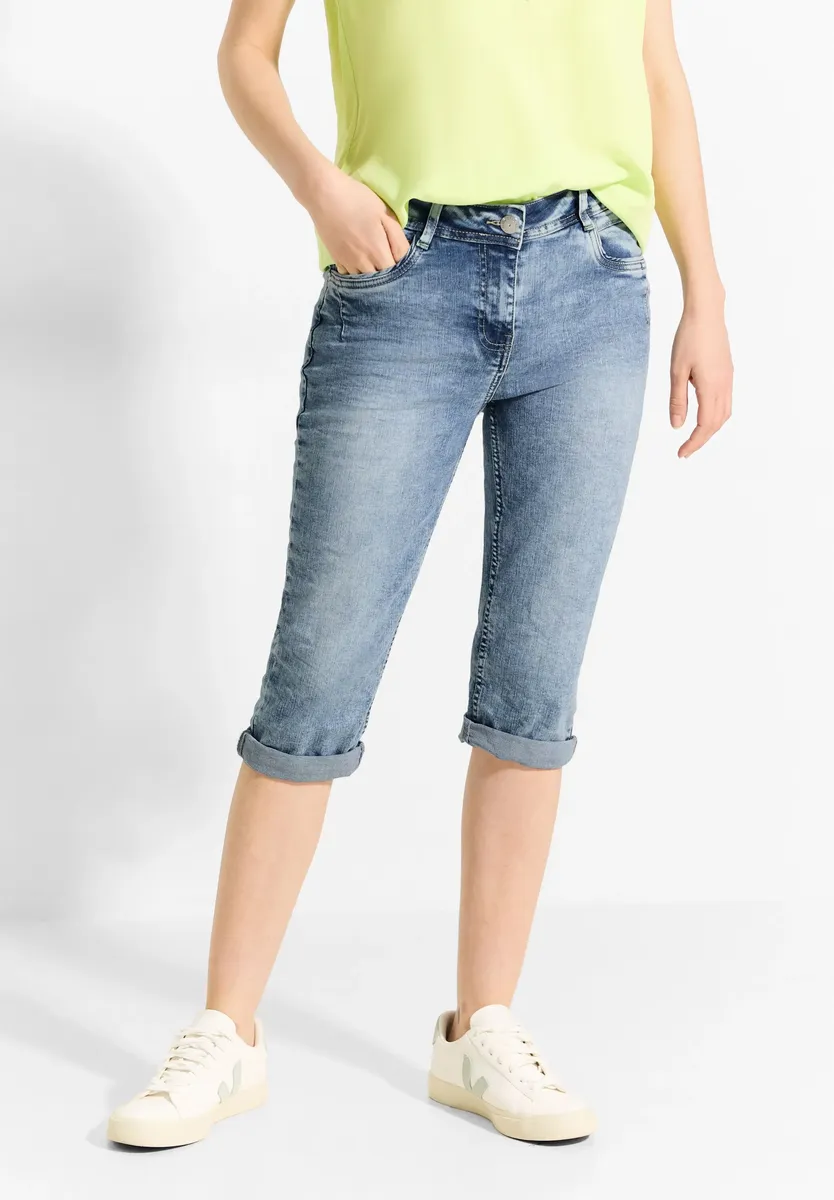 

Джинсовые шорты Cecil "TORONTO", с декоративными швами, цвет Light Blue Wash