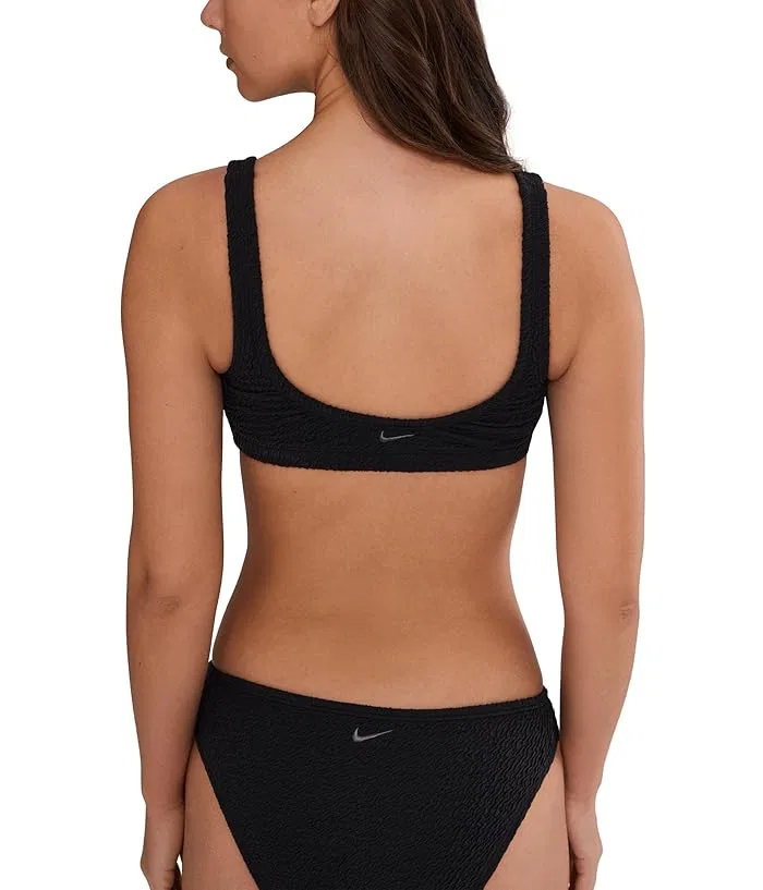 Купальник бикини Shoreline Pucker Bralette Nike, Black — фото 4
