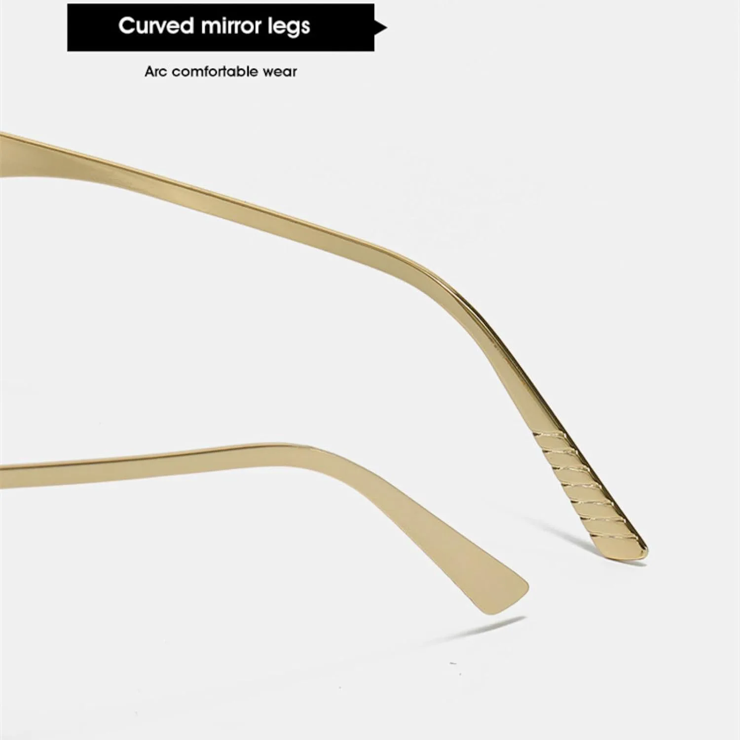 

Винтажные женские солнцезащитные очки без оправы в стиле панк, конфетные солнцезащитные очки, женские солнцезащитные очки с градиентом UV400 TKKTLLT, Gold Orange