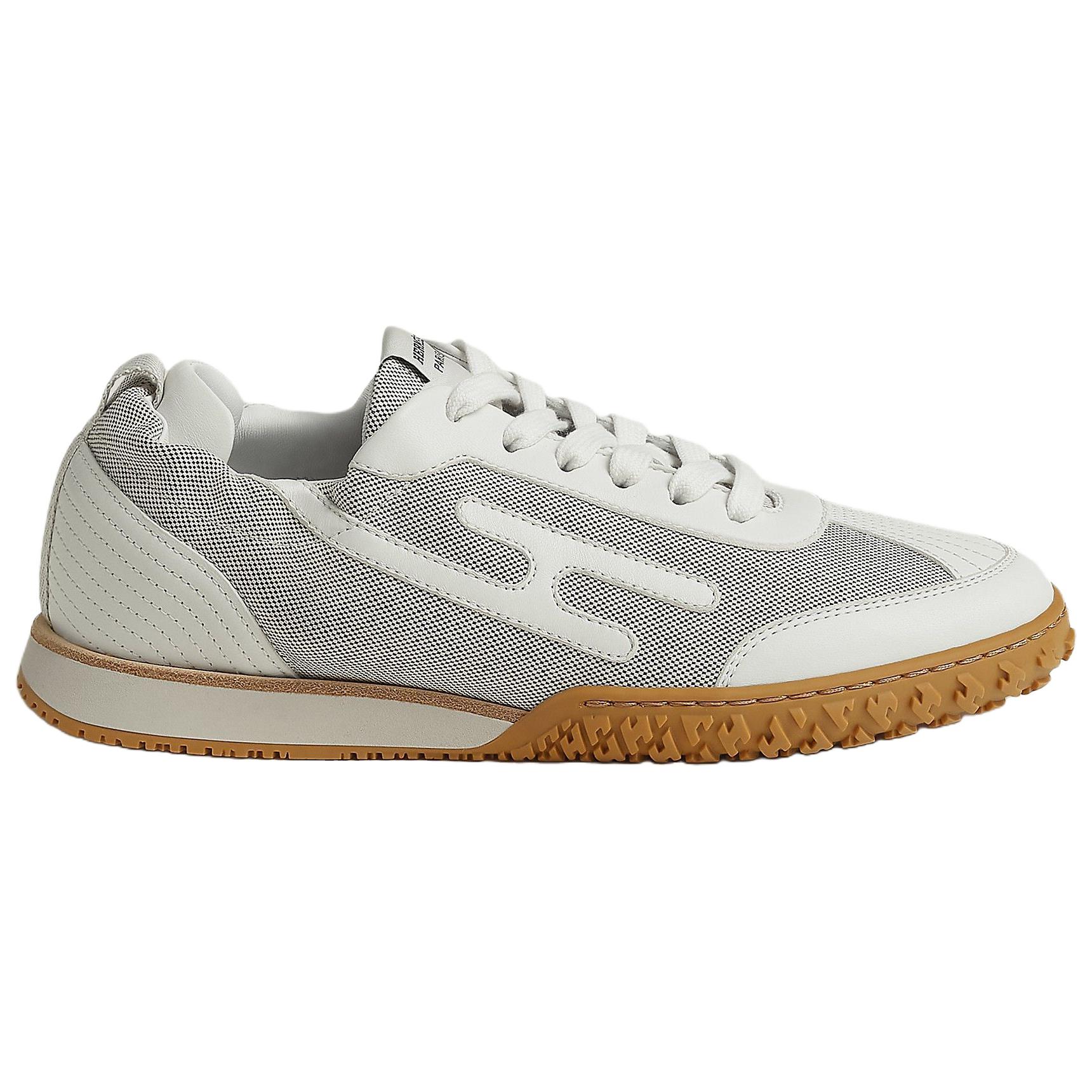 Женские ковровые кеды Jet Low top Casual HERMES, белый — фото 3