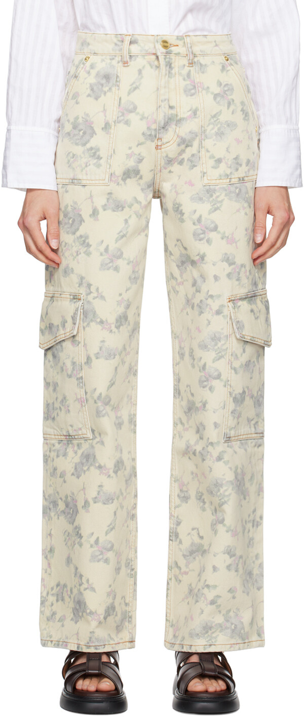 

Джинсы Angi с цветочным принтом Off-White GANNI