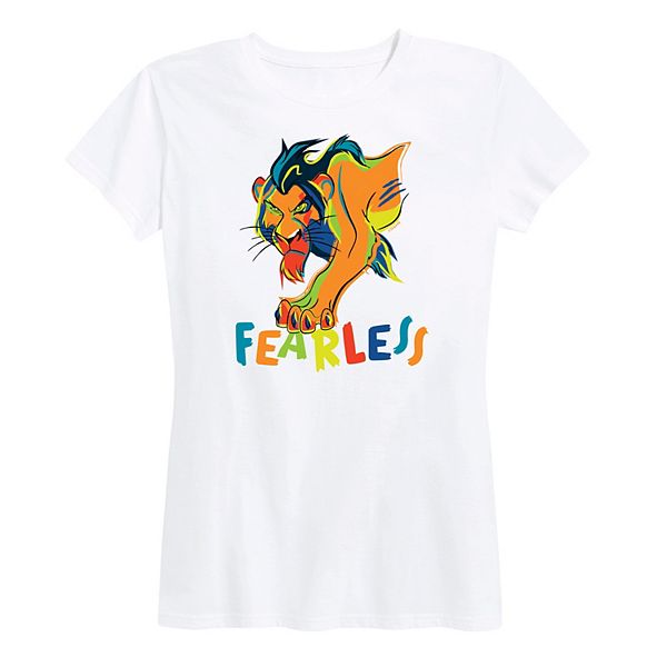 

Футболка женская Lion King Scar Fearless Disney, White