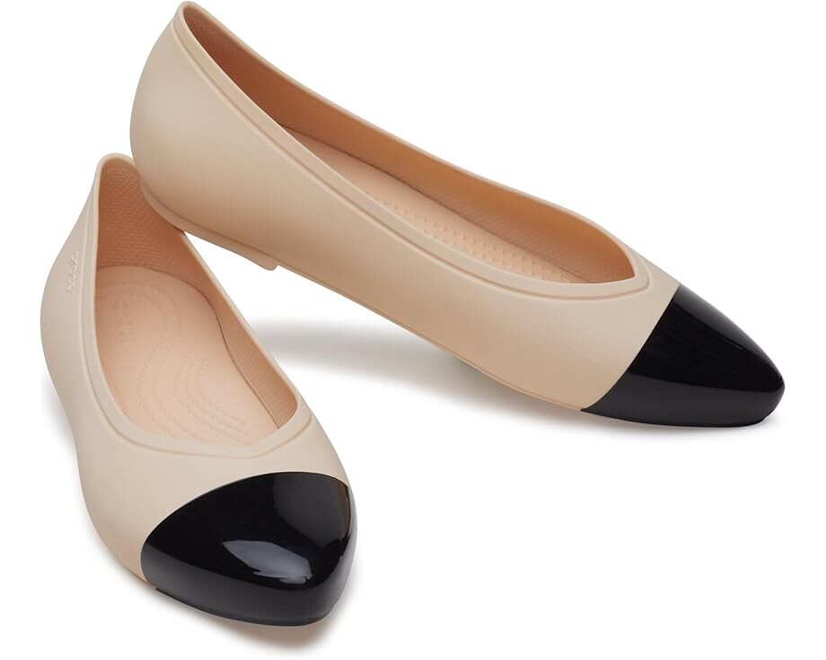 

Туфли на плоской подошве Crocs Brooklyn Pointed Flat, цвет Shitake Dipped