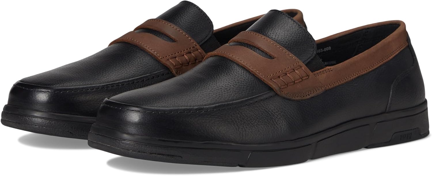 

Мужские мокасины Nunn Bush Luca с пенни-деталями, легкие и удобные, без застежек, черный