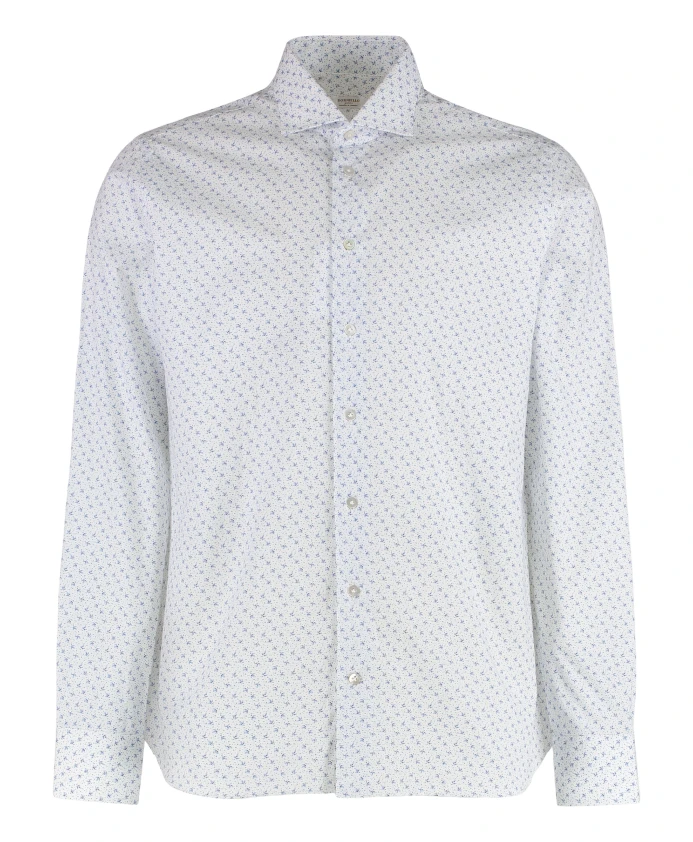 

Хлопковая рубашка с принтом Borriello Napoli, мультиколор