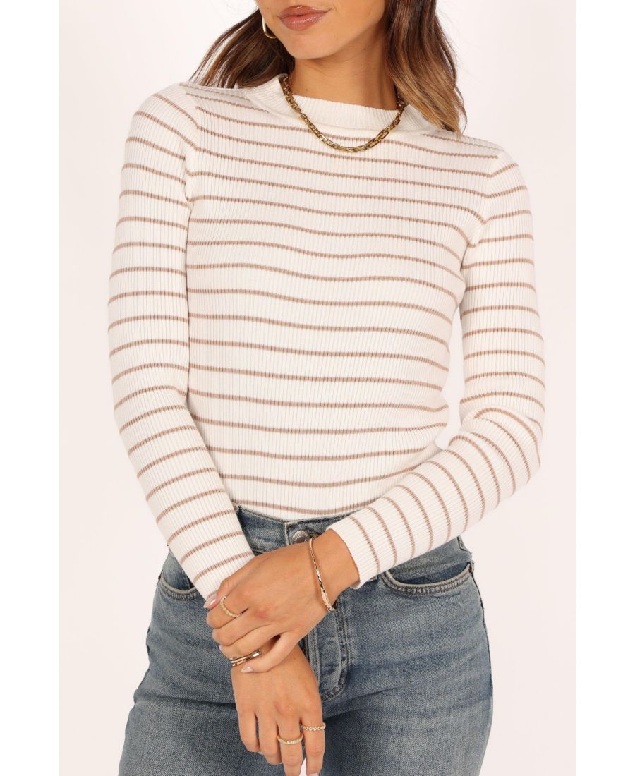 

Женская трикотажная блузка Stacie в рубчик Petal and Pup, White