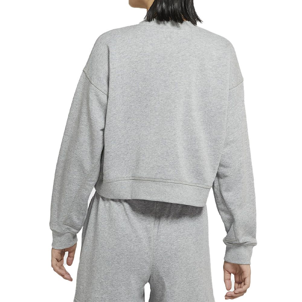 Толстовка (WMNS) AS W Nike Sportswear Crew FT M2Z DK GREY HEATHER — фото 4