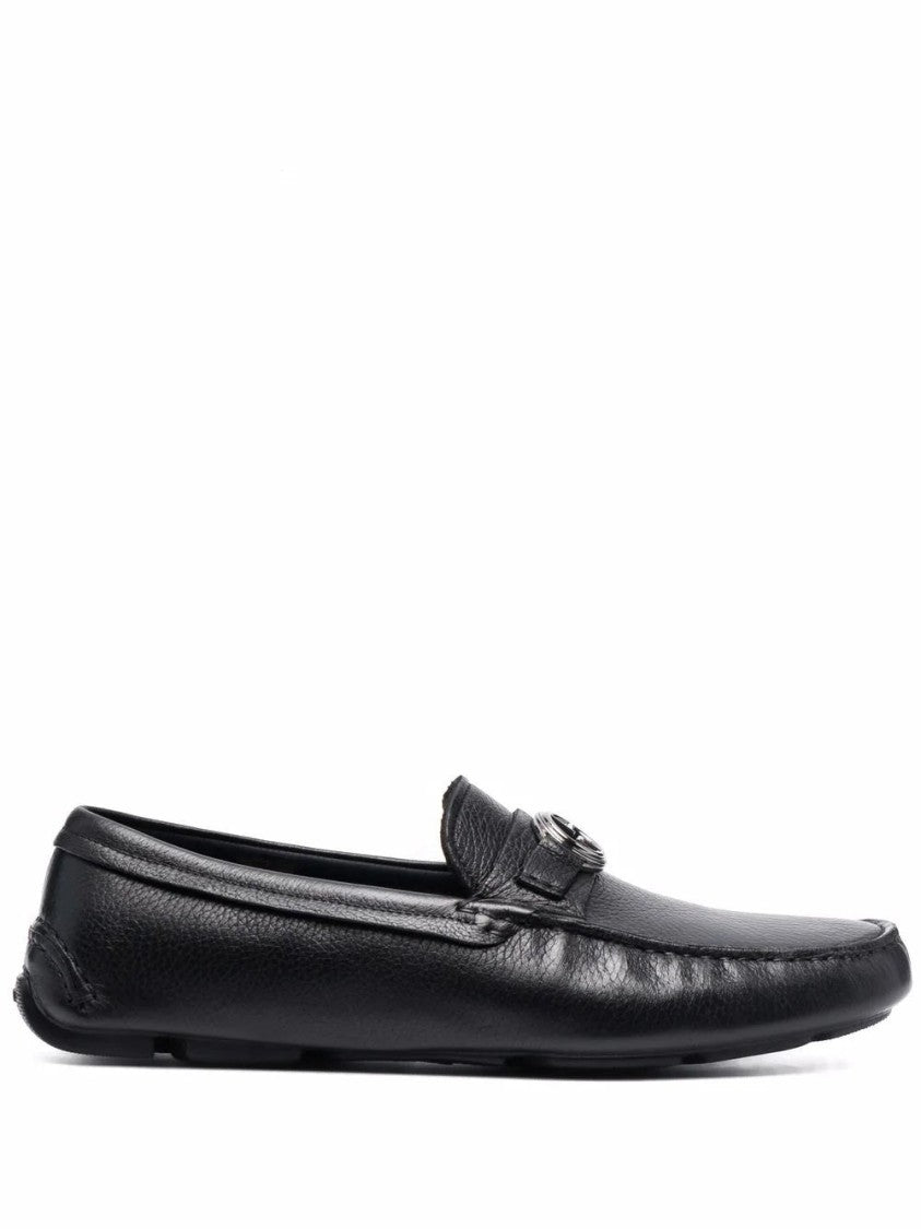 

Черные водительские лоферы из фактурной кожи Giorgio Armani