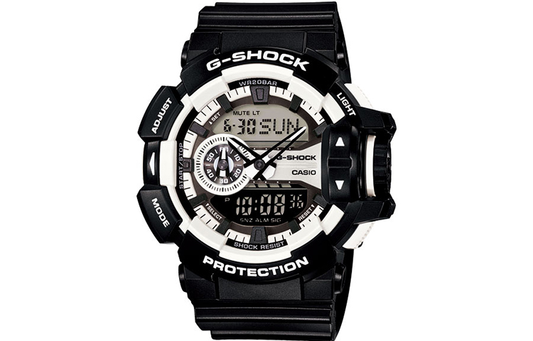 

CASIO Часы Men Liquid Crystal/Analog Dual Display Series Black Watch GA-400-1A
