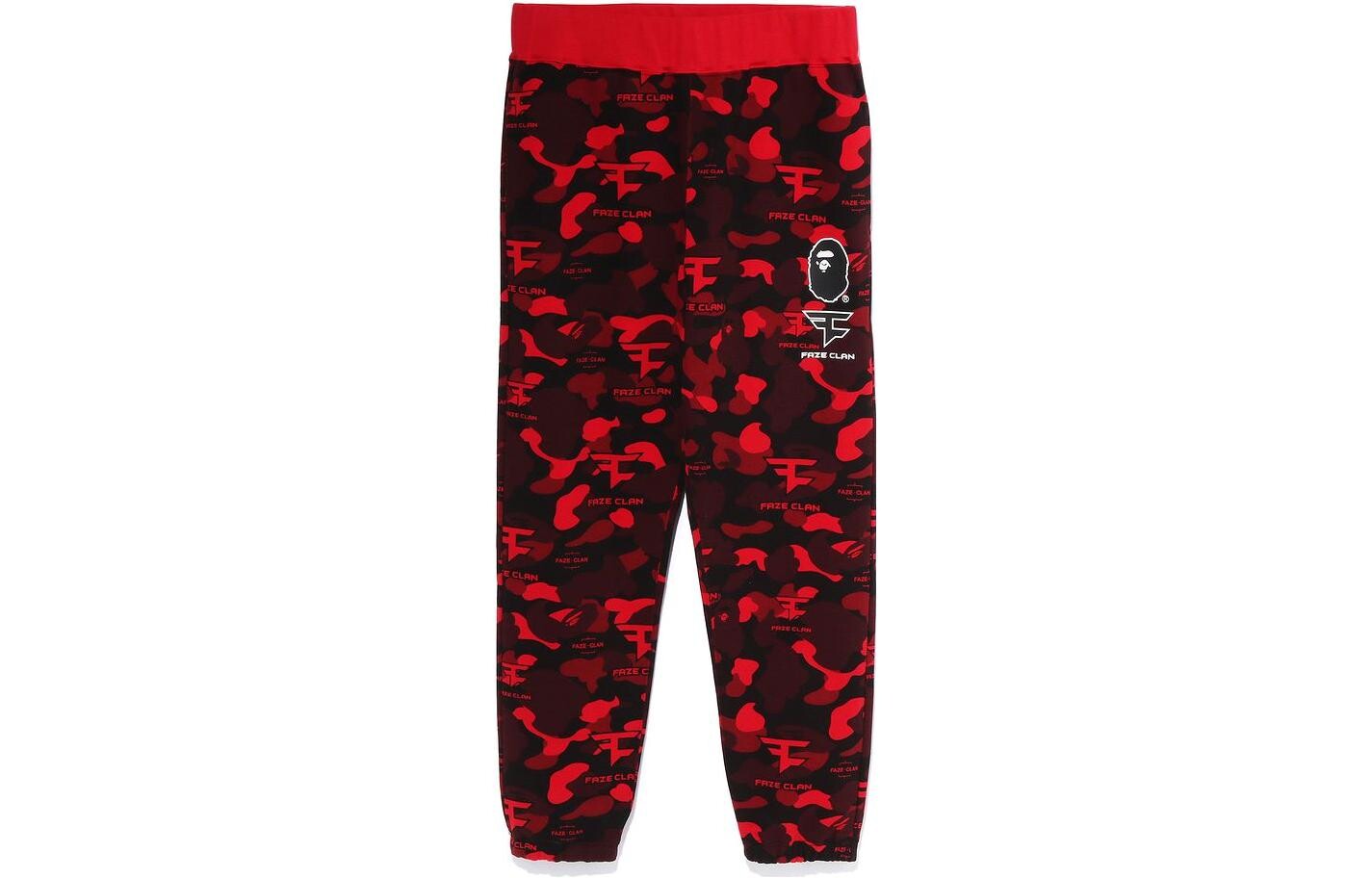 

BAPE X Faze Clan спортивные штаны красные A Bathing Ape, красный