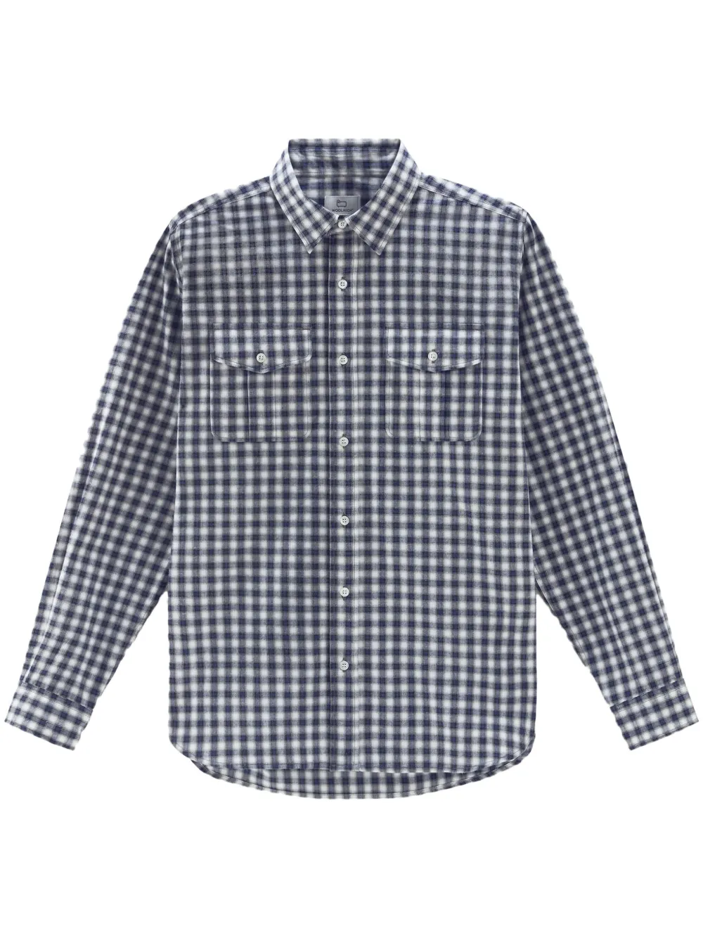 

Льняная рубашка в клетку WOOLRICH, синий