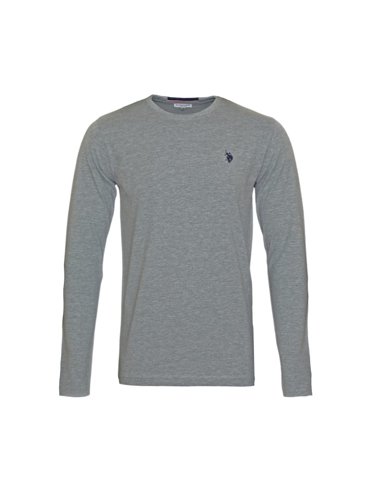 

Лонгслив U.S. Polo Assn., серый