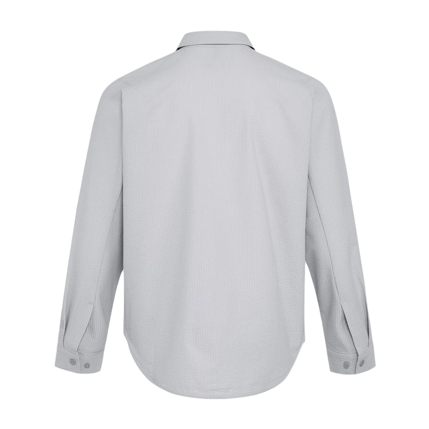 Рубашка мужская с длинным рукавом из сирсакера Adidas, Light Gray — фото 3