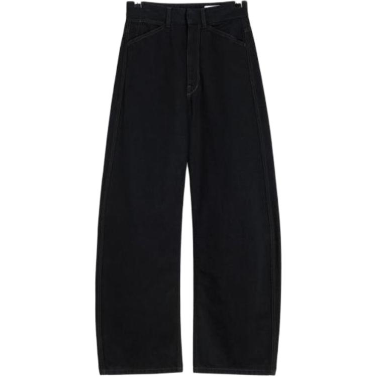 

Джинсы с высокой талией и широкими штанинами Lemaire, черный