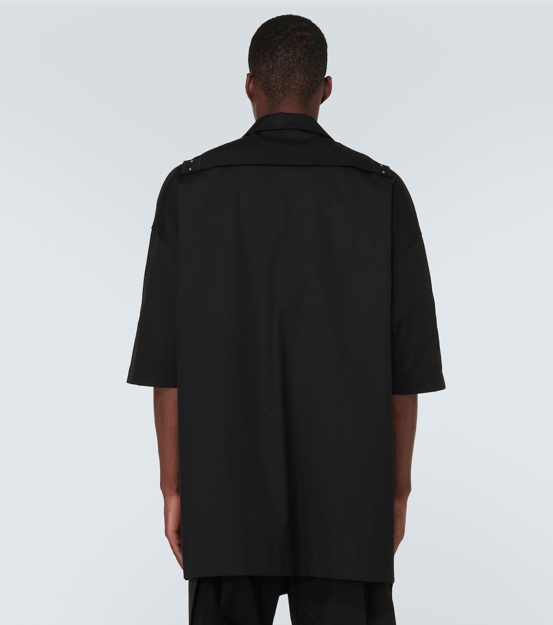 Рубашка magnum tommy из поплина с добавлением хлопка Rick Owens, черный — фото 4