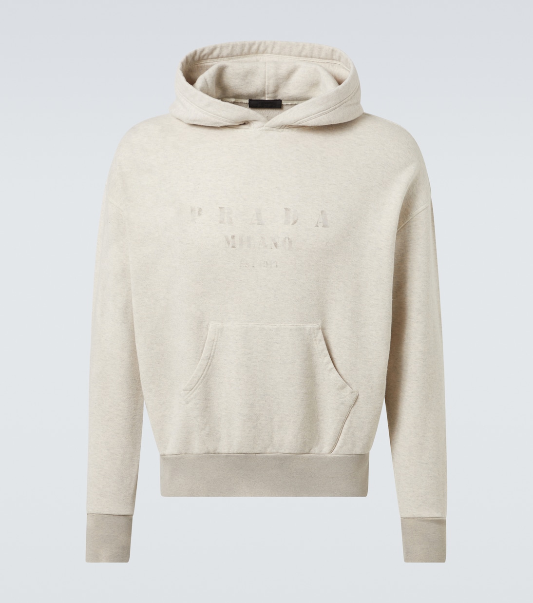 

Хлопковый худи Prada, Naturale