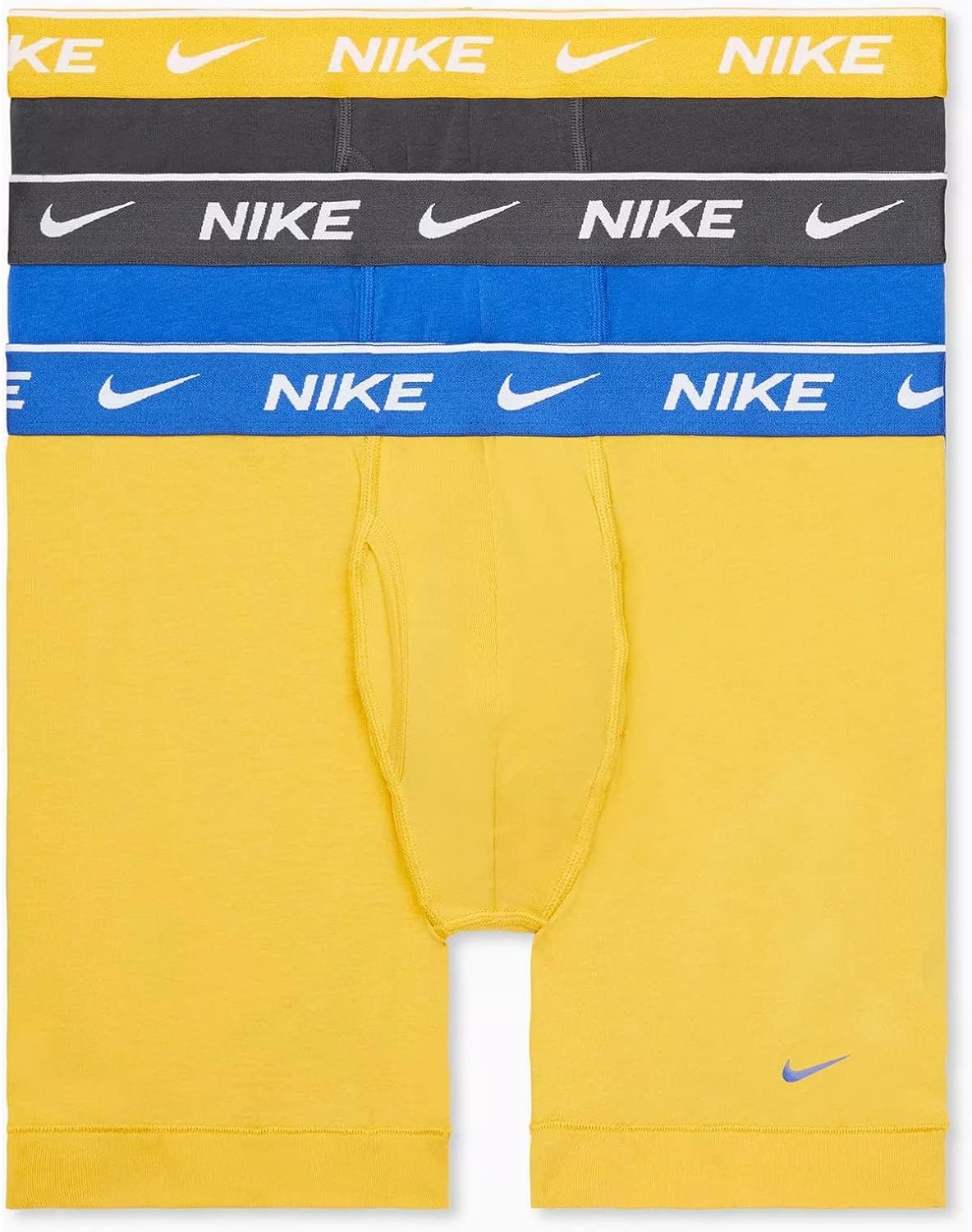 

Мужские трусы-боксеры Nike Essential Cotton Stretch W/Fly (3 шт.), Black/White/Grey-Multi-Colored