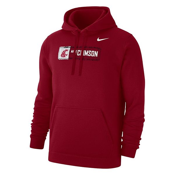 Мужская толстовка washington state cougars crimson Nike — фото 3