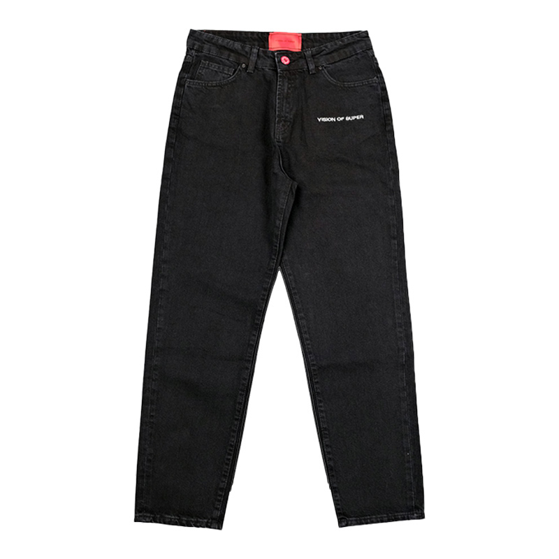 

Джинсы с сужающимися штанинами и вышитым логотипом Vision Of Super, черный