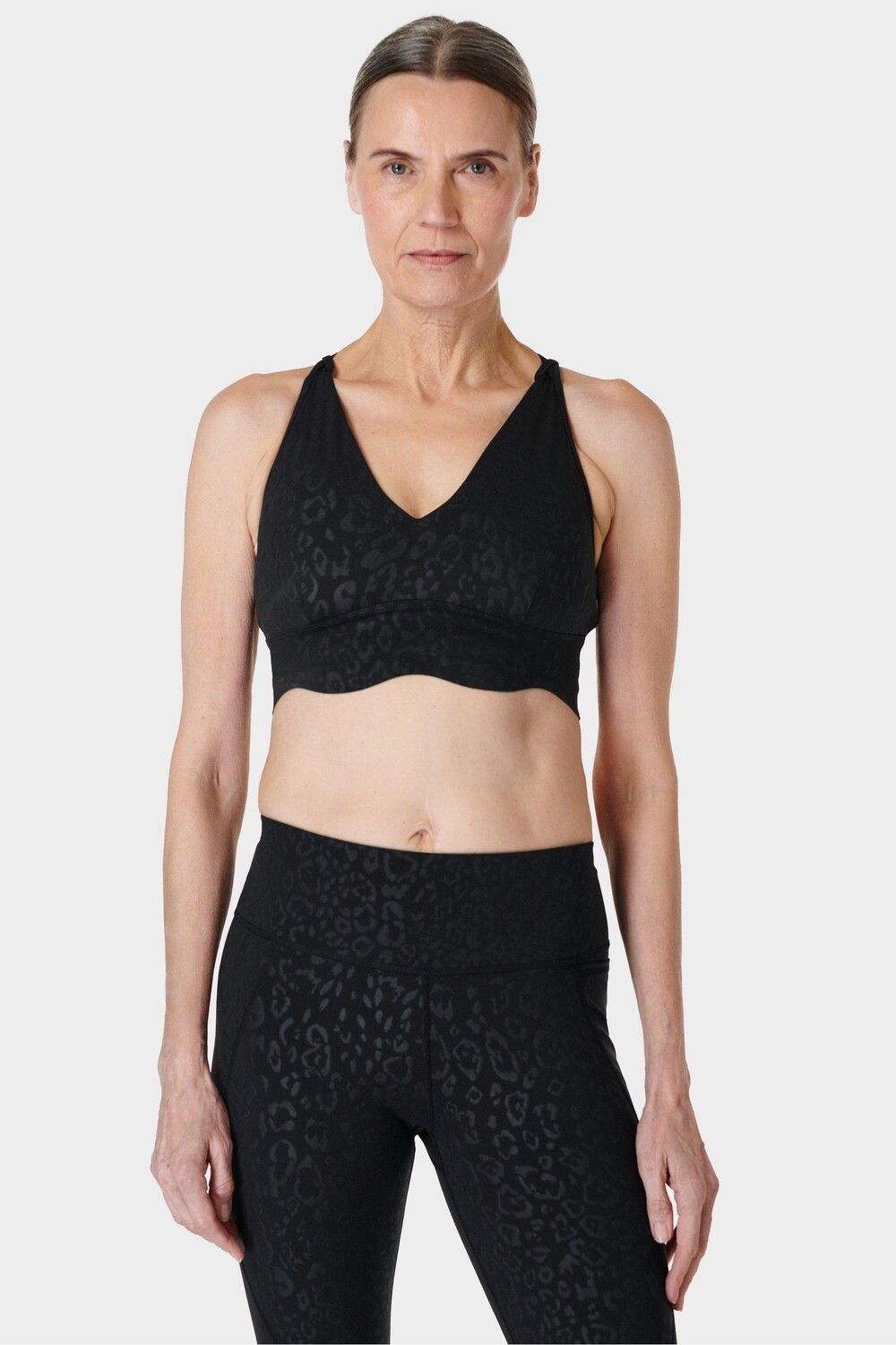 

Контурный бюстгальтер Power с глубоким вырезом Sweaty Betty, черный