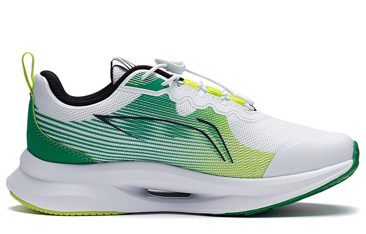Детские кроссовки GS Low-top Standard Белые/изумрудно-зеленые Lining Young, зеленый — фото 2