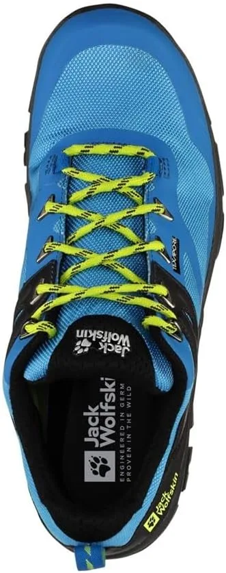 Мужские прогулочные кроссовки Jack Wolfskin Rebellion Guide Texapore Low M, голубой — фото 3