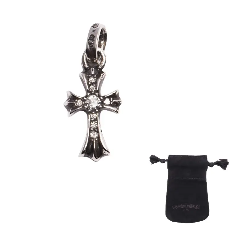 

Chrome Hearts Серьги-гвоздики Babyfat из стерлингового серебра с бриллиантами