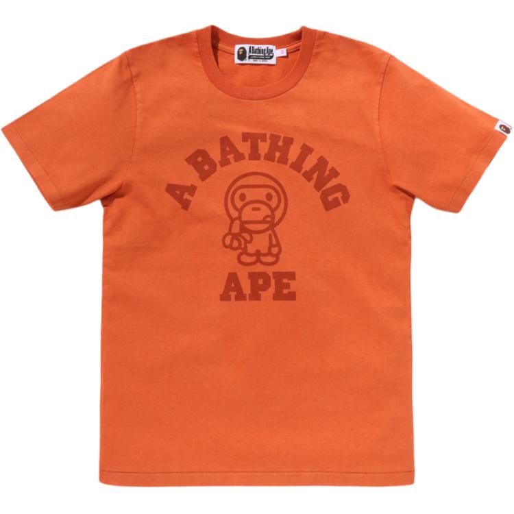 

SS25 Футболка женская с круглым вырезом Others A BATHING APE, оранжевый/orx