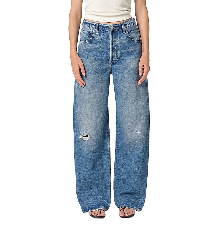 

Джинсы Ayla High Rise Baggy Wide Leg в цвете Solano Citizens of Humanity, синий