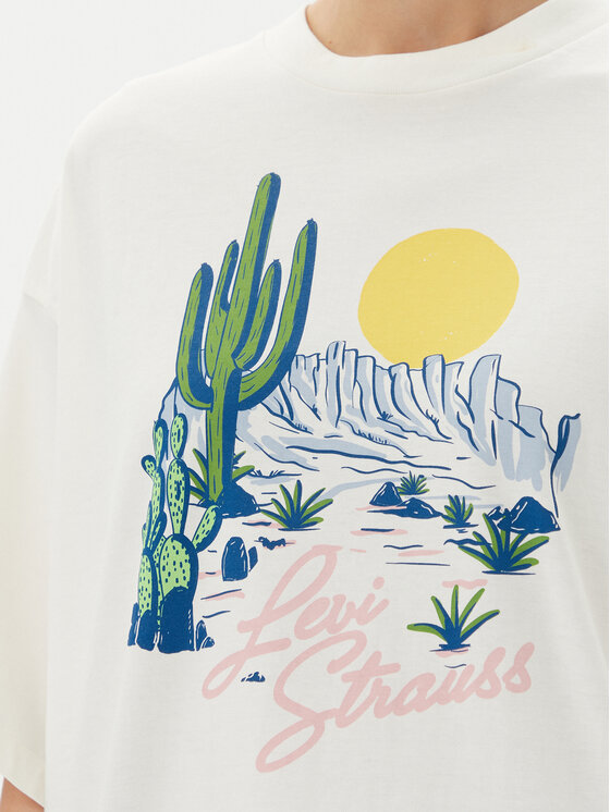 Футболка свободного кроя Graphic A4924-0082 Levi'S, белый — фото 4