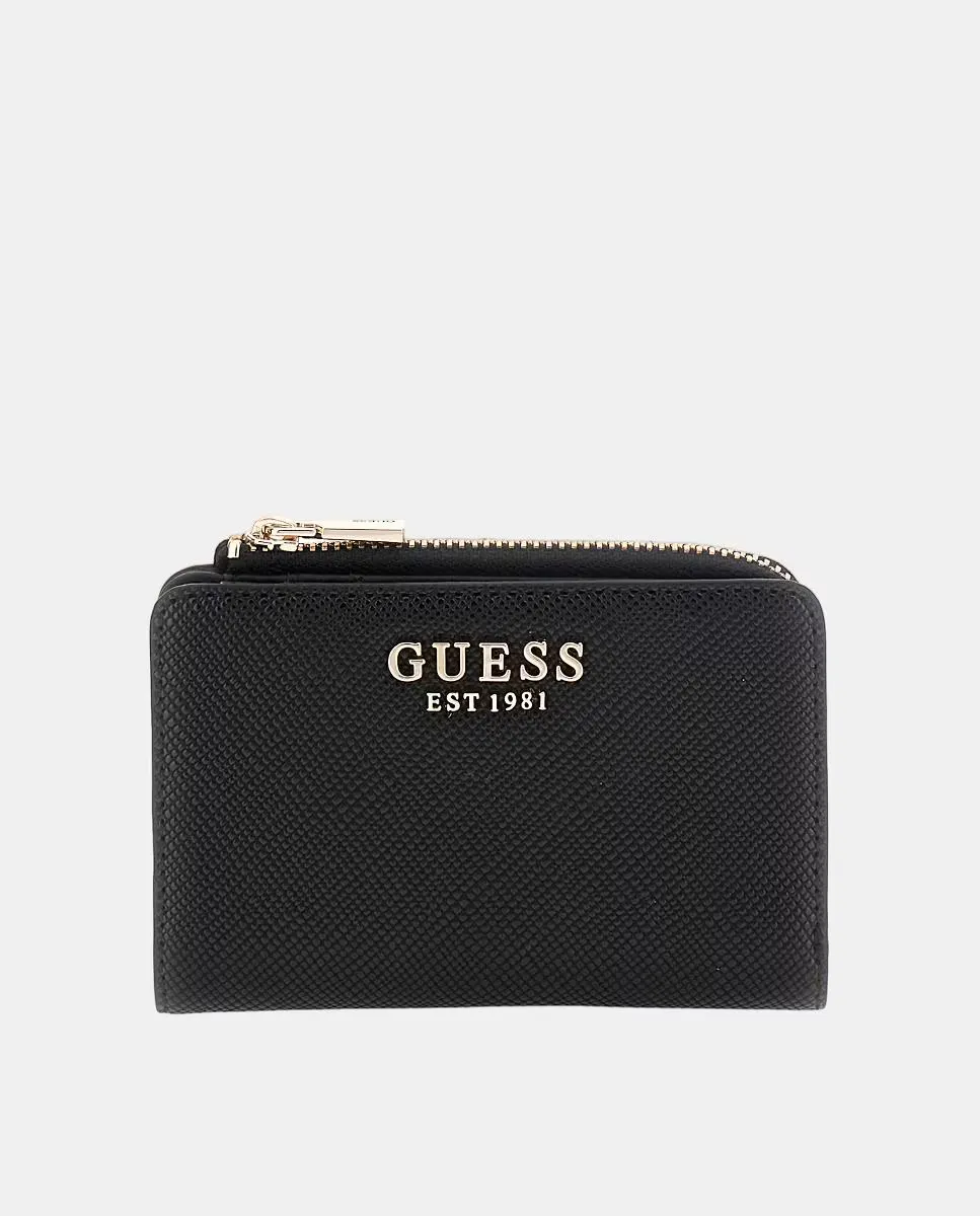 

Кошелек для карт и монет с молнией и магнитной застежкой Guess, черный