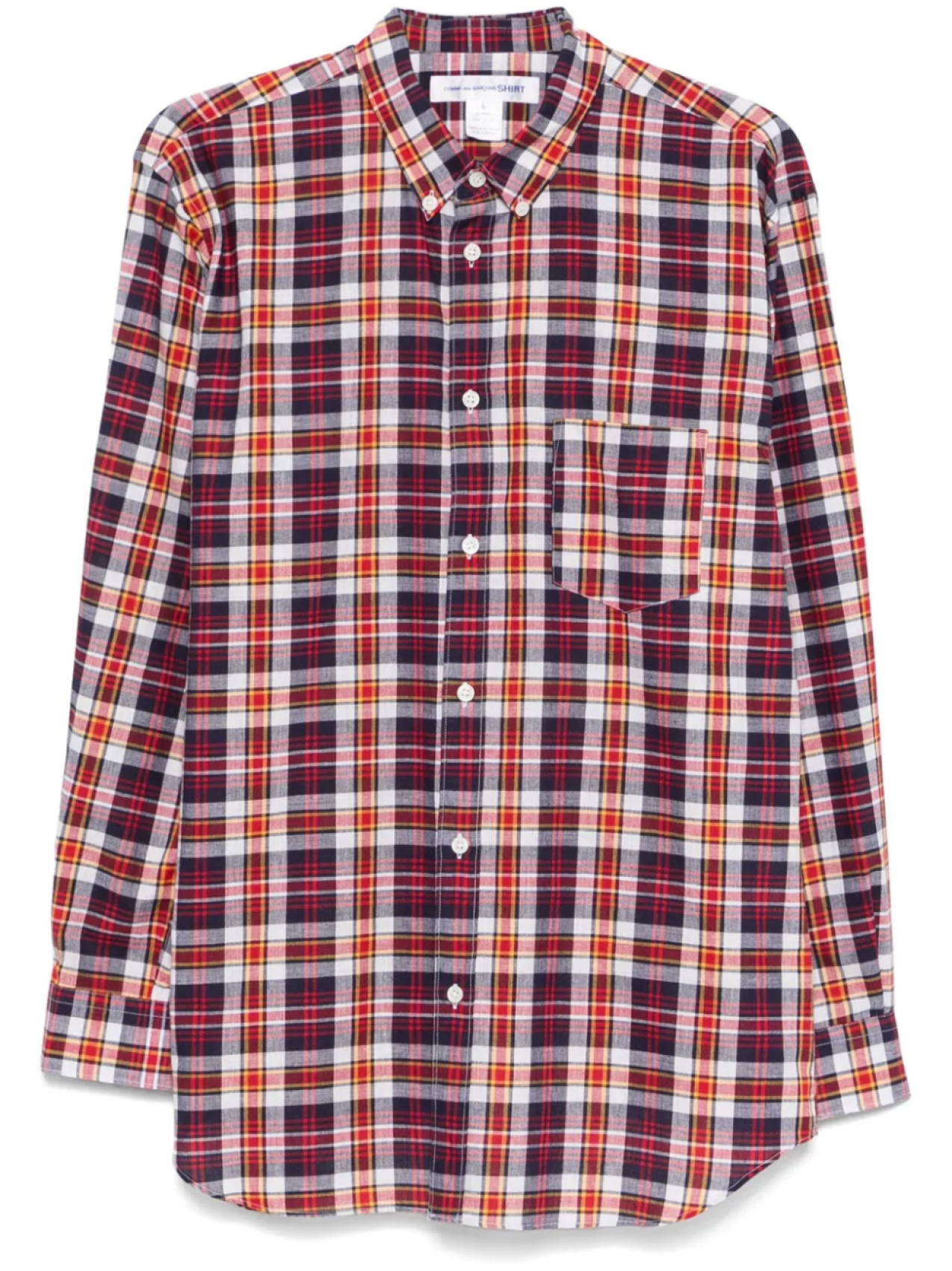 

Рубашка в клетку Comme Des Garçons Shirt, синий