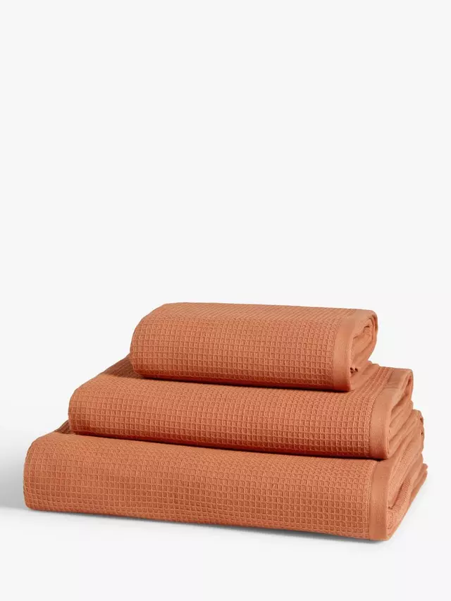 

Полотенце John Lewis Spa Waffle, цвет terracotta