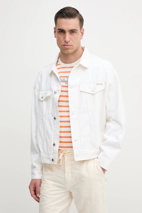 

Джинсовая куртка Calvin Klein Jeans, белый