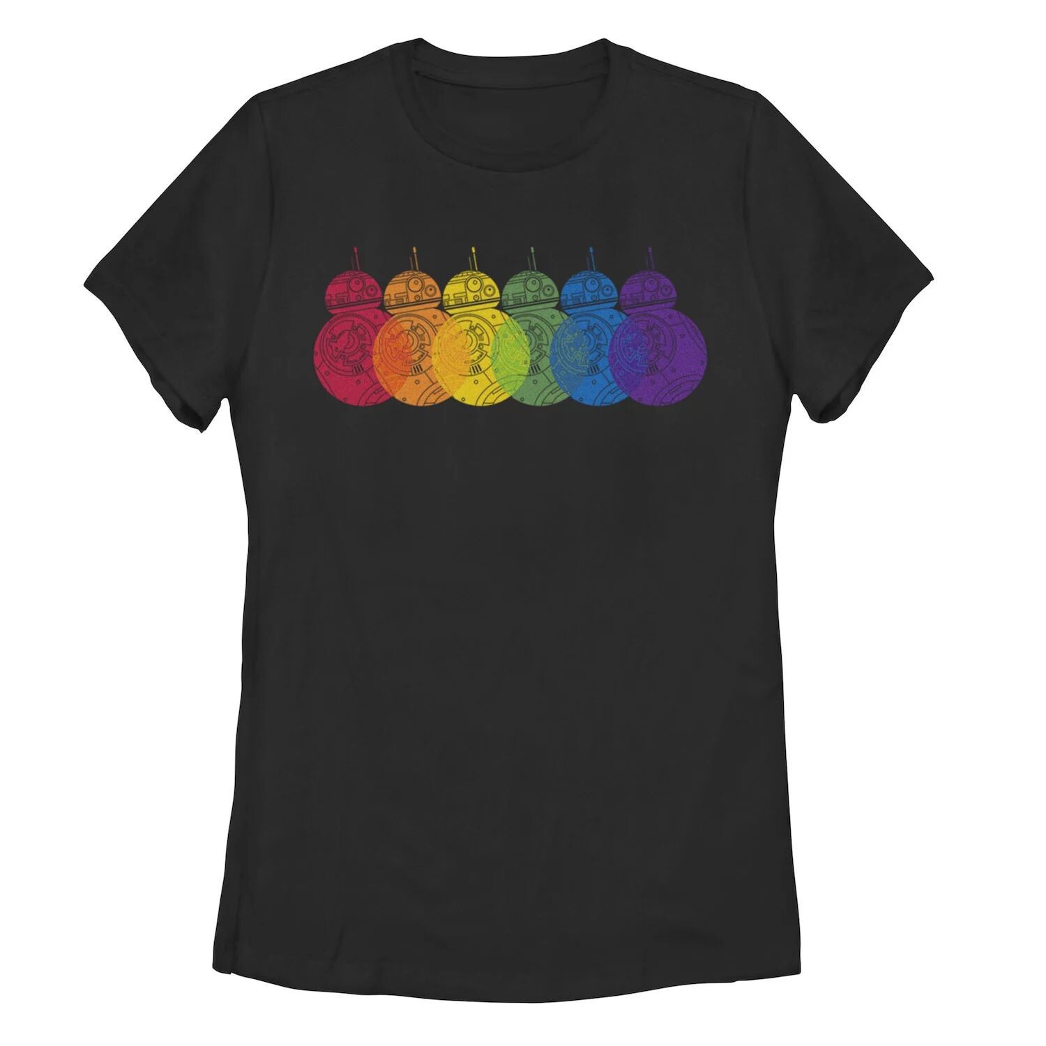 

Футболка с логотипом Junior's Star Wars BB8 Rainbows Licensed Character