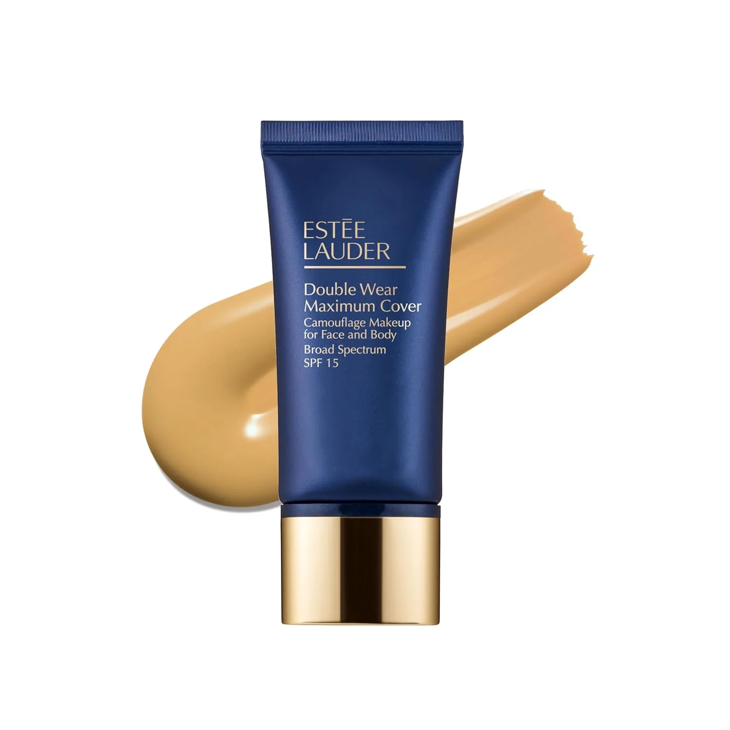 Тональный крем Estée Lauder Double Wear 24-Hour Maximum Cover Camouflage Foundation для лица и тела, SPF 15 | Полное покрытие | Водостойкий макияж для маскировки татуировок, 1,0 жидких унции, 2W2 Rattan - Light-medium with warm olive undertones