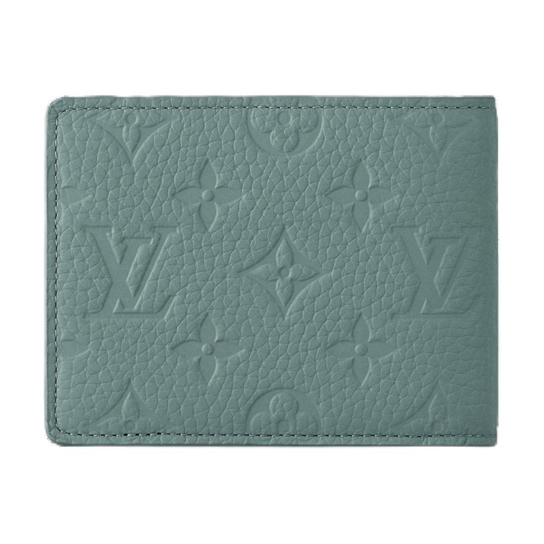 LOUIS VUITTON Женский бумажник из коровьей кожи зелёный — фото 3
