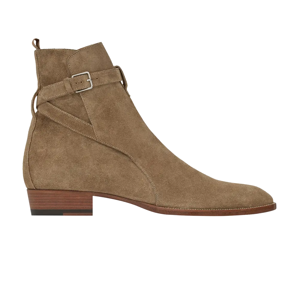 Ботинки Saint Laurent Wyatt Jodhpur, коричневый