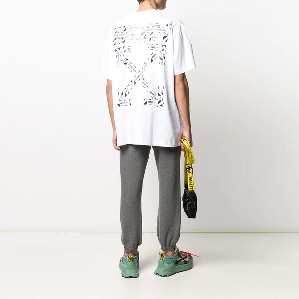 Футболка ss20 arrows logo print short sleeve loose Off-White, белый — фото 4