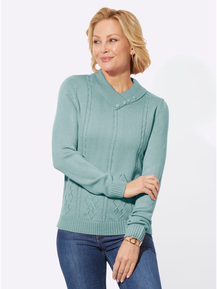 

Свитер с V-образным вырезом цвета лайма и мяты WITT WEIDEN