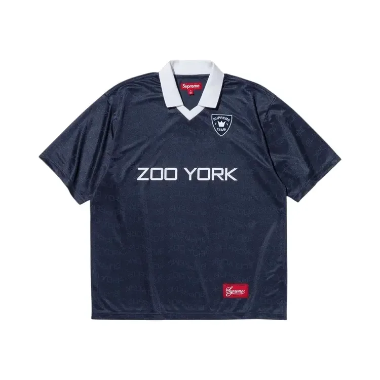 Футбольная майка Supreme x Zoo York, темно-синяя