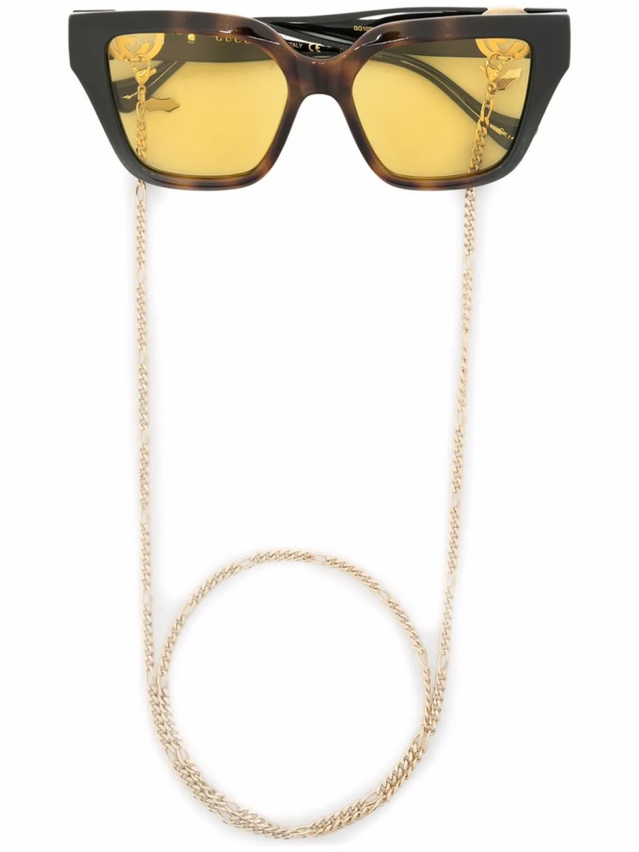 

Gucci Eyewear солнцезащитные очки в квадратной оправе, коричневый